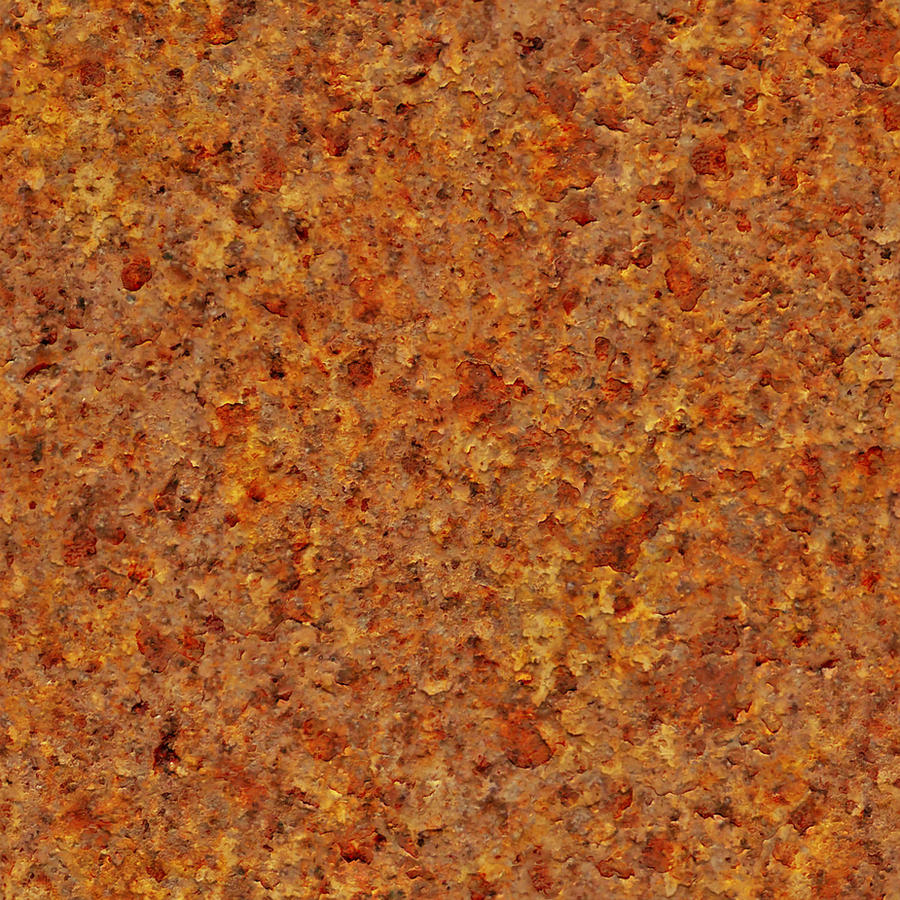 Seamless rust metal