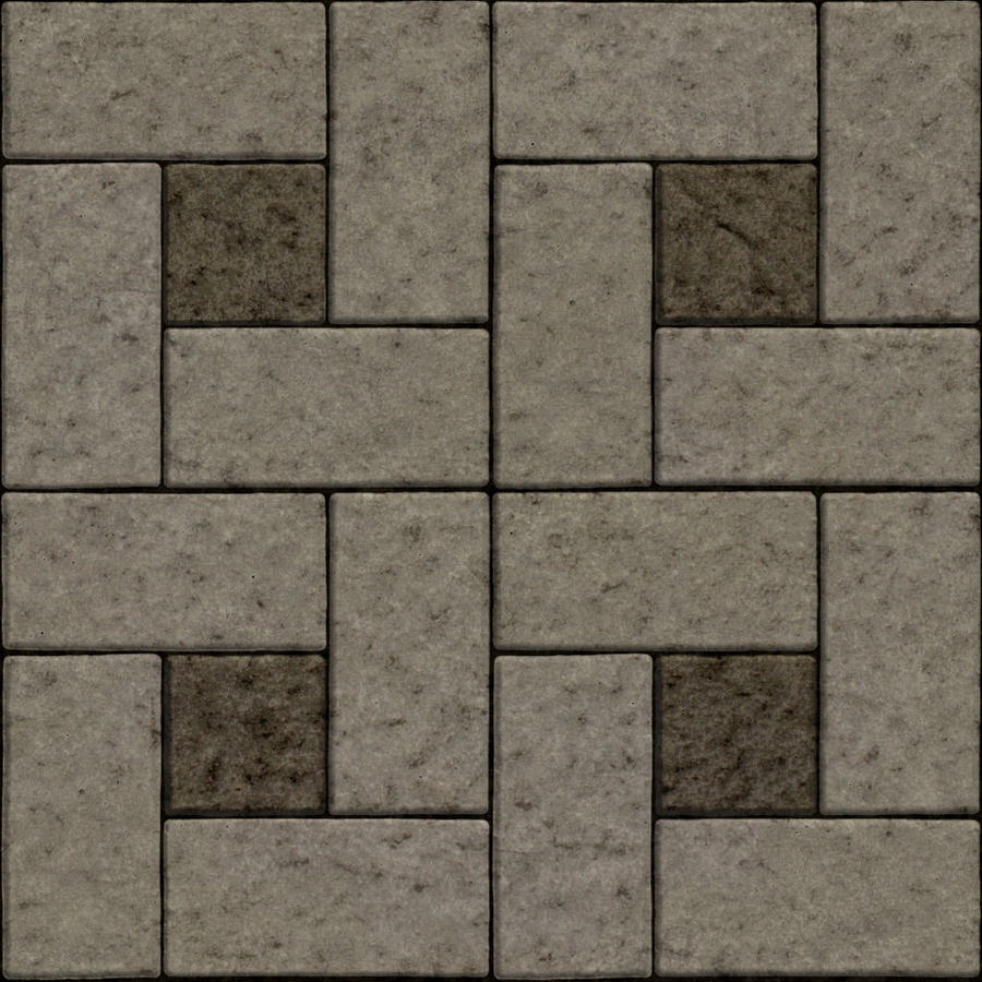 Seamless concrete stone brick tiles