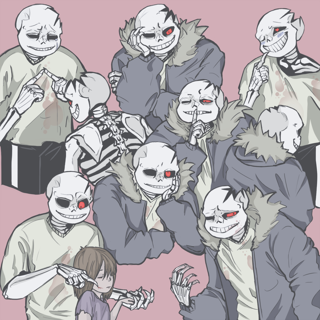 Horrortale Sans, Undertale AU Sans Description