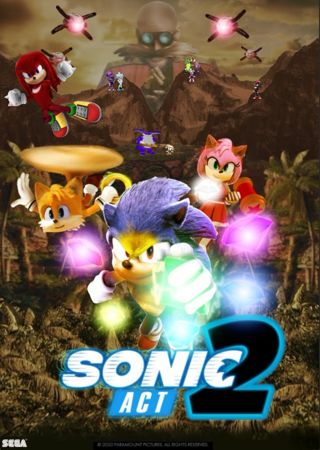 Sonic The Movie 2 Poster SMS Remake Style by ZbvaTv on DeviantArt