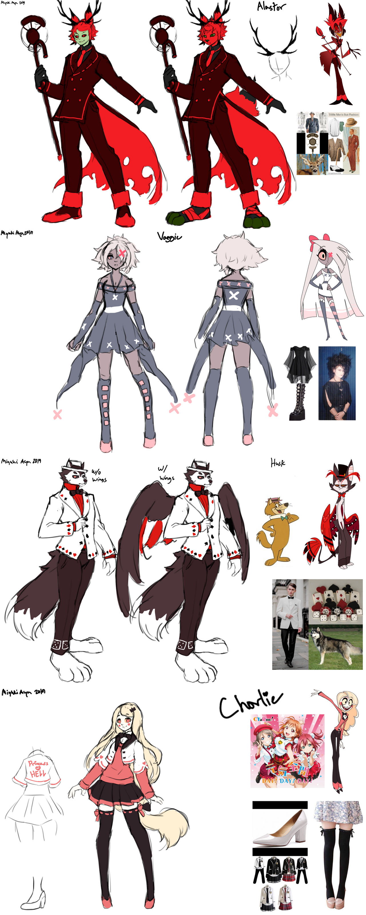 Hazbin Hotel Redesigns By Miyukiaya202 On Deviantart