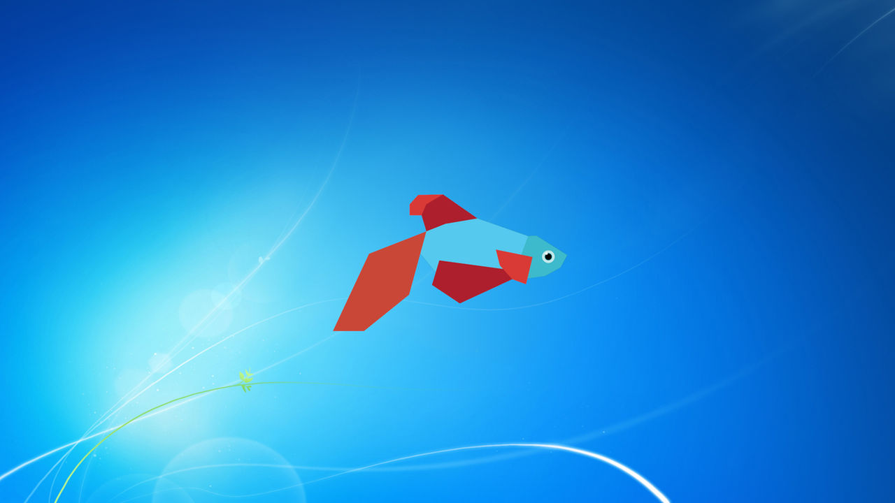 Windows Xp Fish Default Pfp Windows 7 wallpaper with Windows 8 CP fish by MSWindowsDude on DeviantArt