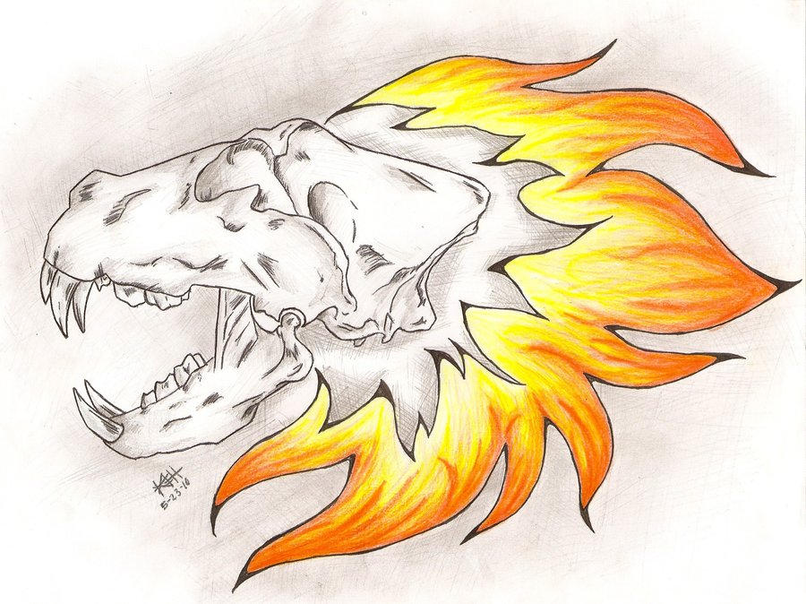 Lion Skull Tattoo - Coloured by Shadowic on DeviantArt Lion Skull Tattoo - Coloured By Shadowic On Deviantart