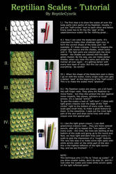 Reptilian Scales - Tutorial by ReptileCynrik