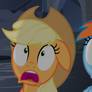 Apple Jack and Rainbow Dash Scared Witless (w/BG)