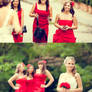 red and white wedding