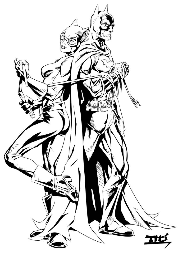 Batman And Catwoman Inks by Tomasu815 on DeviantArt