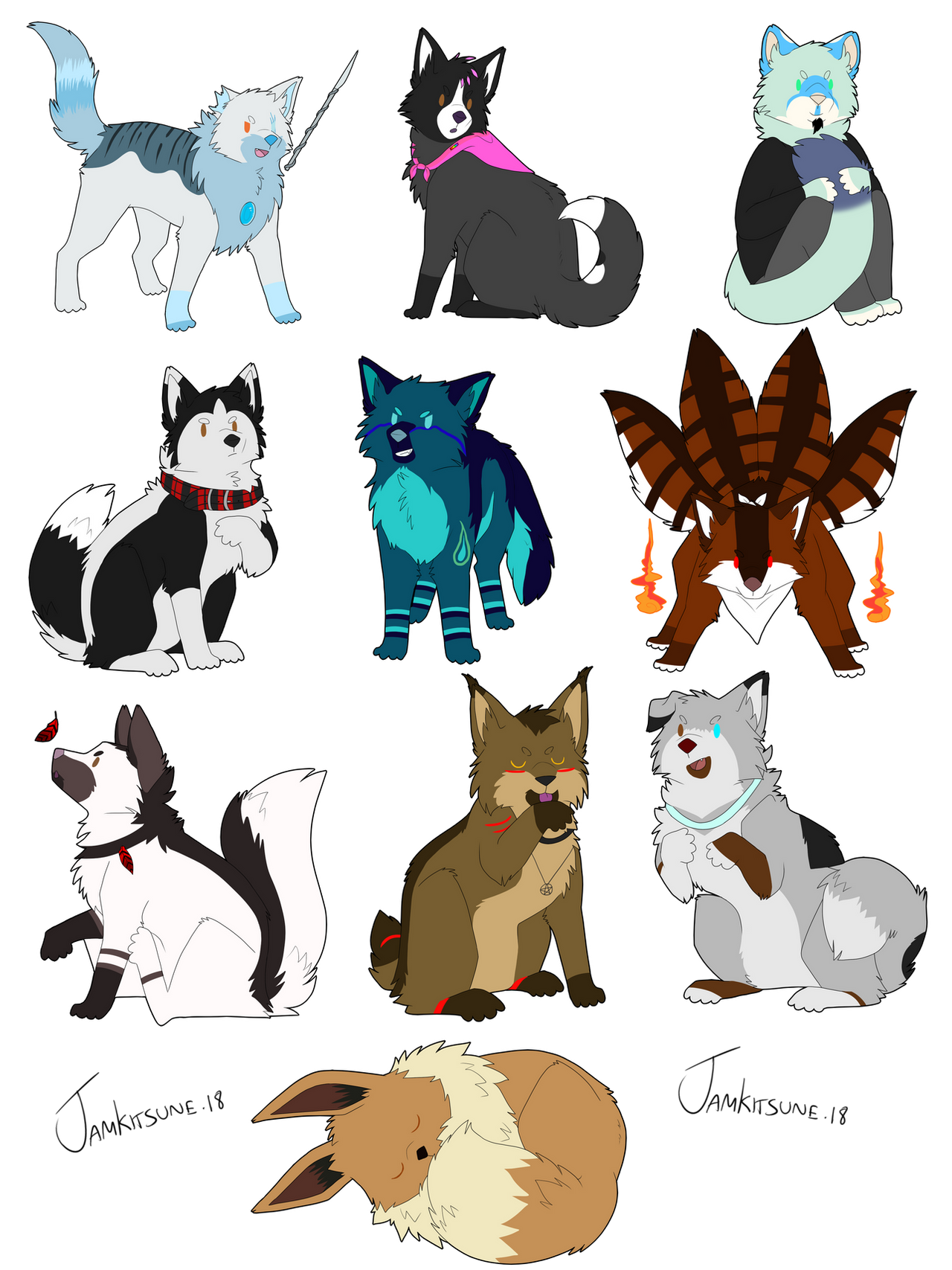 Chibi Mega MEGA CHIBI BATCH -commission- by JamKitsune on DeviantArt