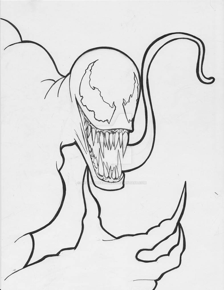 Venom Line Art by deviantheartless on DeviantArt