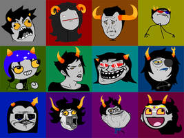 Homestuck Troll Face icons