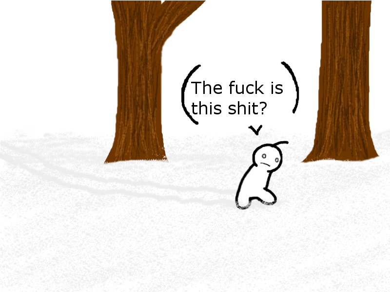 Cry discovers snow