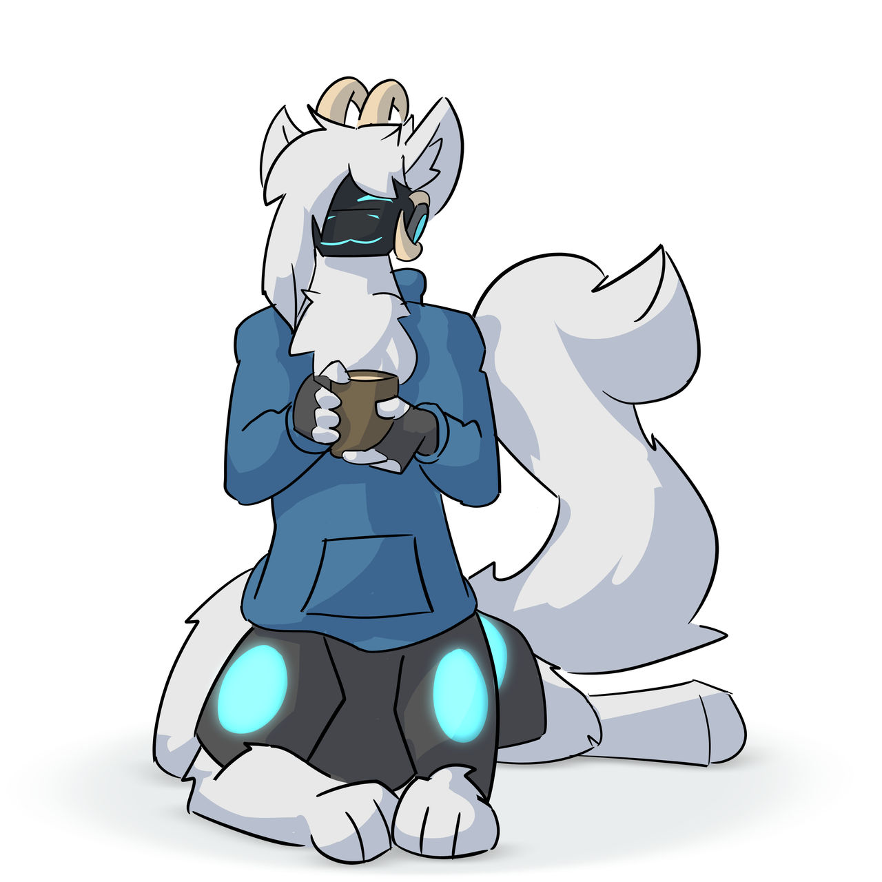 Ember the Protogen Taur by AlsinHyena on DeviantArt
