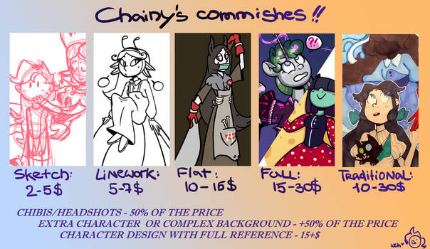 Commissions OPEN (yay!!)