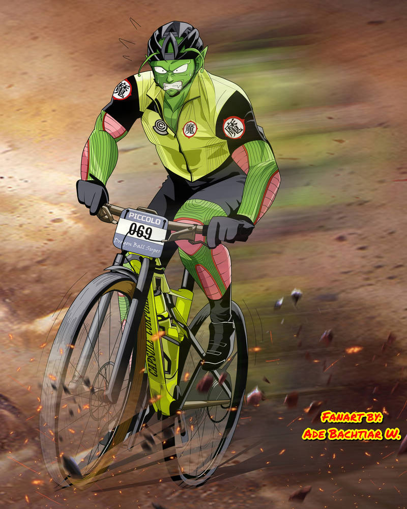 Piccolo on bike by adb3388 on DeviantArt