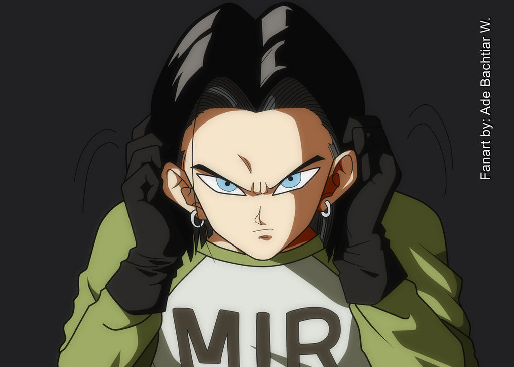 Android 17 New Hair Style (Solid BG) by adb3388 on DeviantArt