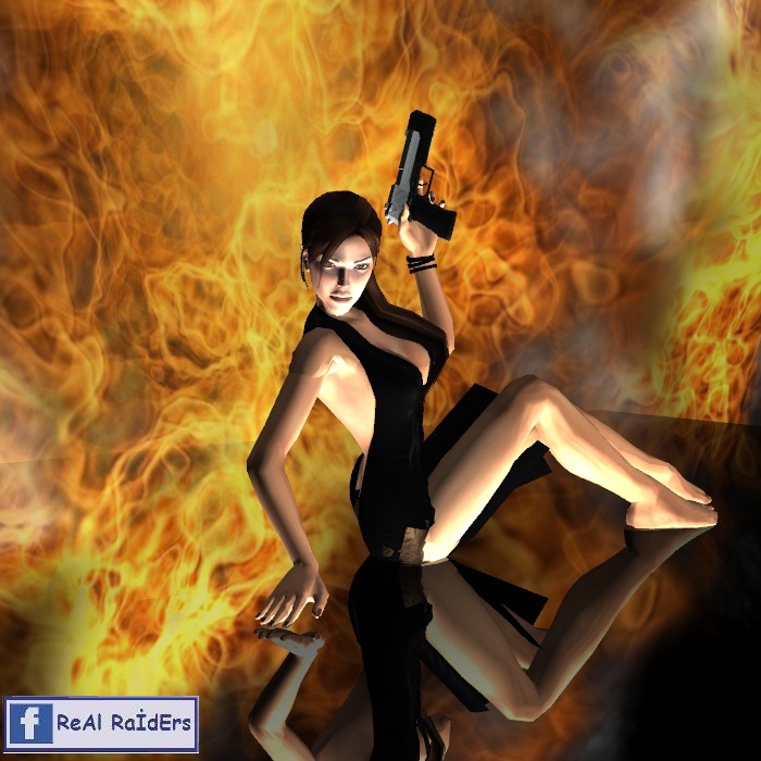 Flamable Lara Croft