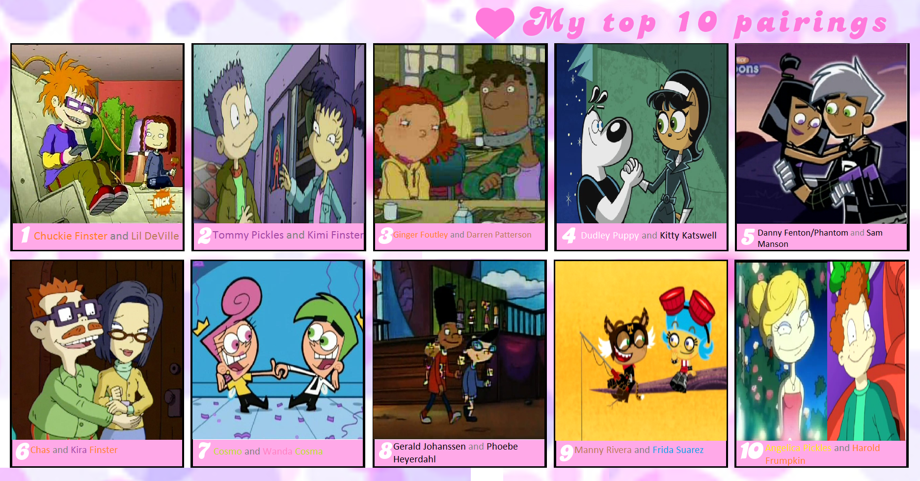 My Top 10 Nickelodeon Couples (2014 Version)