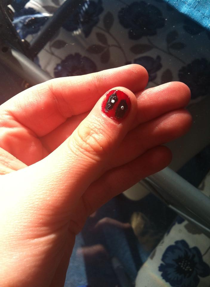 Deadpool Nail art