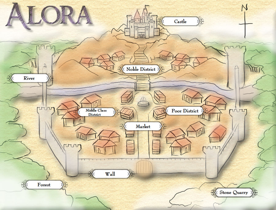 Map of Alora by SilverHyena on DeviantArt