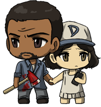 Walking Dead: Lee and Clem Chibis