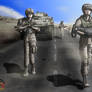 On patrol in Kandahar