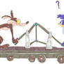 Railroad-Runner vs. coyote