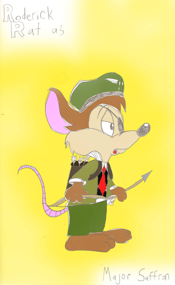 Roderick as Major Saffron by CartoonLovingFeline on DeviantArt