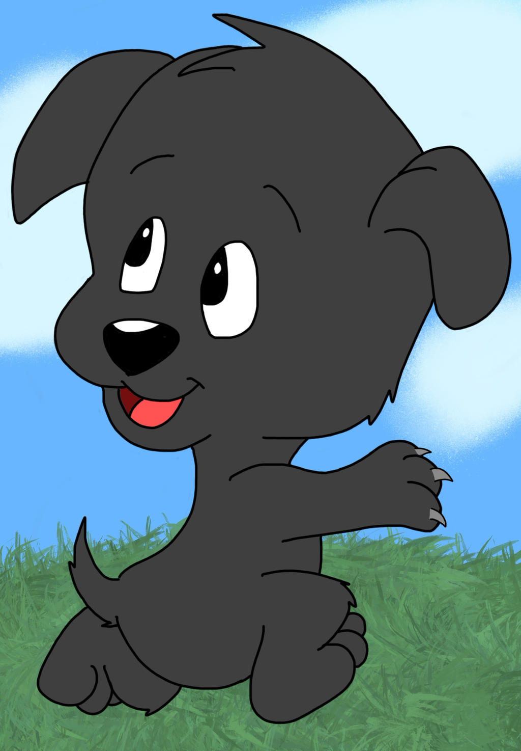Black Lab Deviantart Black Labrador Puppy (AT) by CartoonLovingFeline on DeviantArt