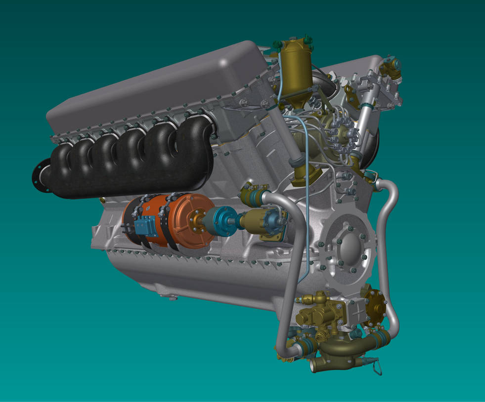 V-2K Engine of KV Tank by MortisX on DeviantArt