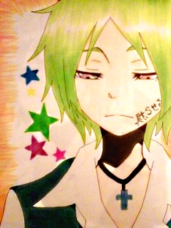 Anime Guy Green Hair by Sumomo117 on DeviantArt