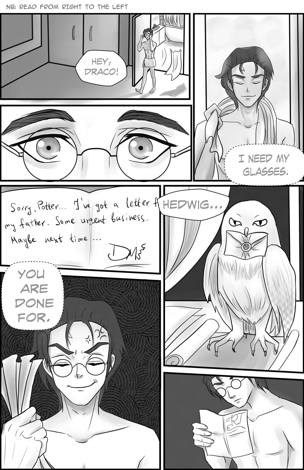pic Drarry Fanart Comic drarry comic page what happened before