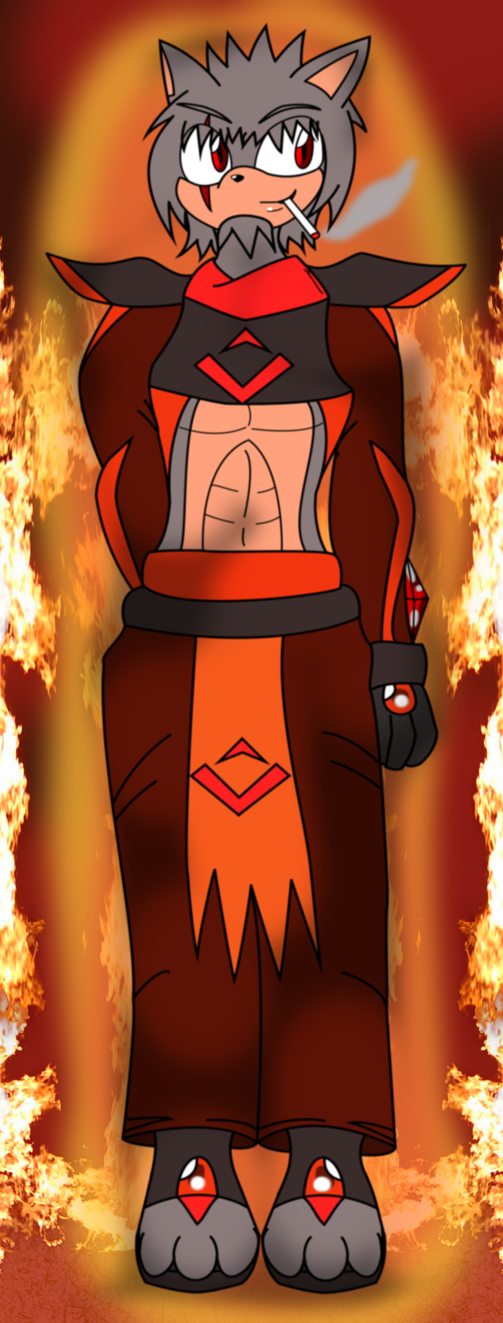 Gurayu The Fire Knight -My Habbu's OC-