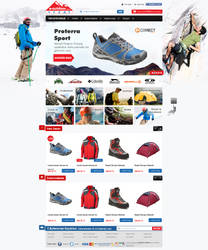 Outdoor e-commerce web design