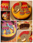 Elephant cake by JesterofEvil