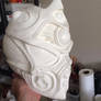 Raw Guyver helmet resin pull from the mould