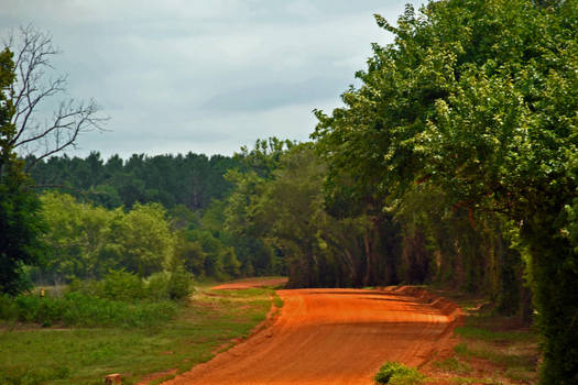 long dirt road