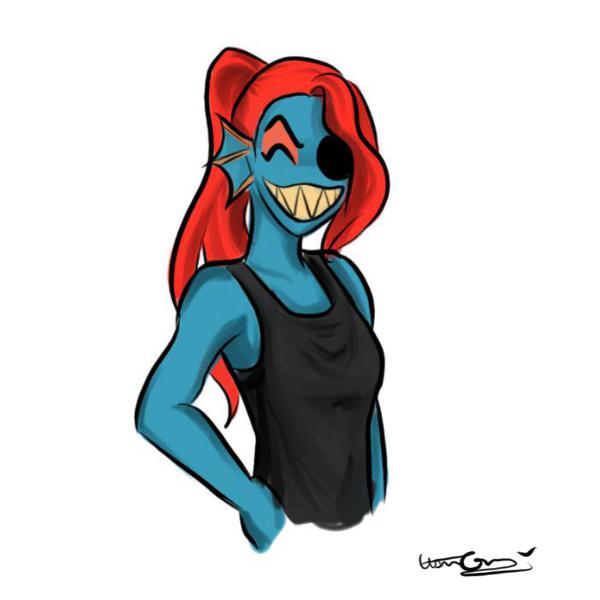 Undyne Happy