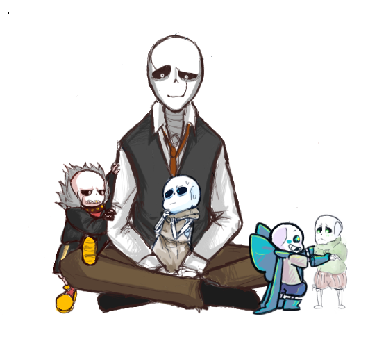 Dadster and his baby Sans!