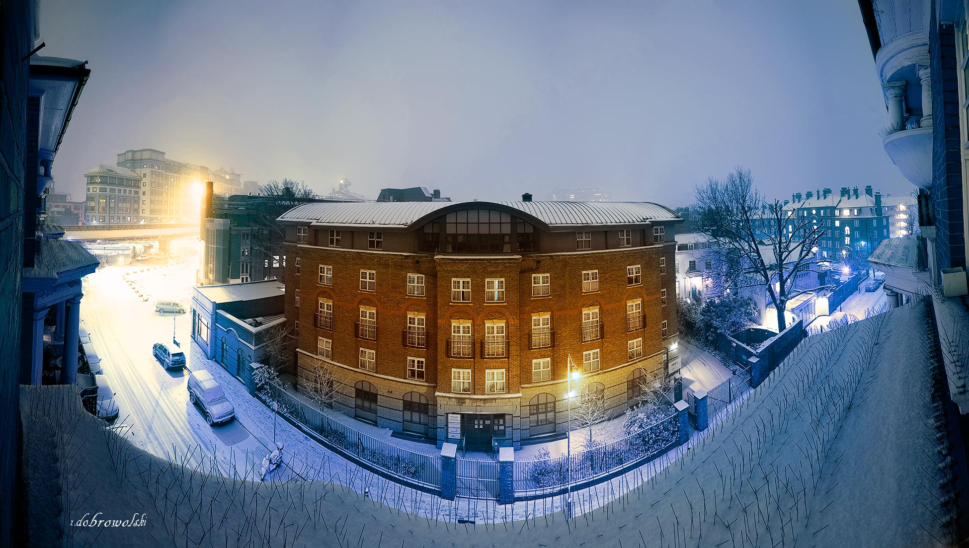 Snowy London