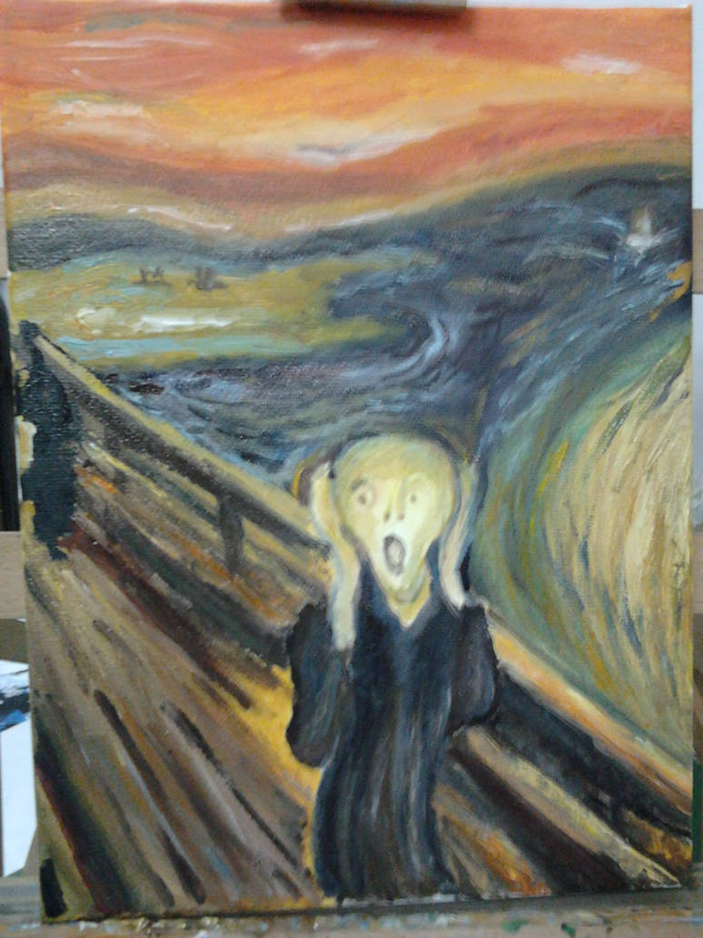 The Scream Rendition Reproduction The Scream by martaszu10 on DeviantArt