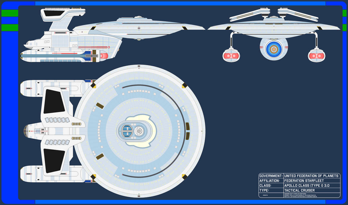 Rwi Apollo Tactical Cruiser - Apollo Class (I) 3.0 by StarfleetShipyards on DeviantArt