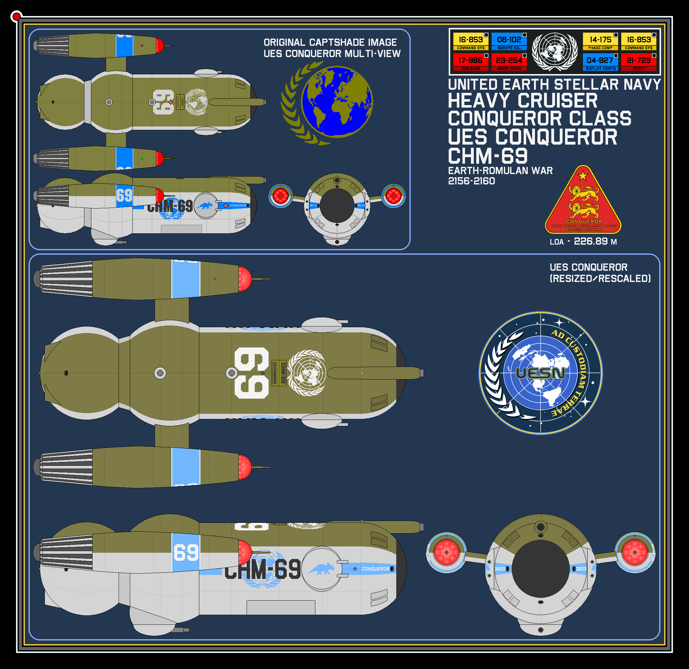 Comparison Chart Conqueror Class Resize by StarfleetShipyards on