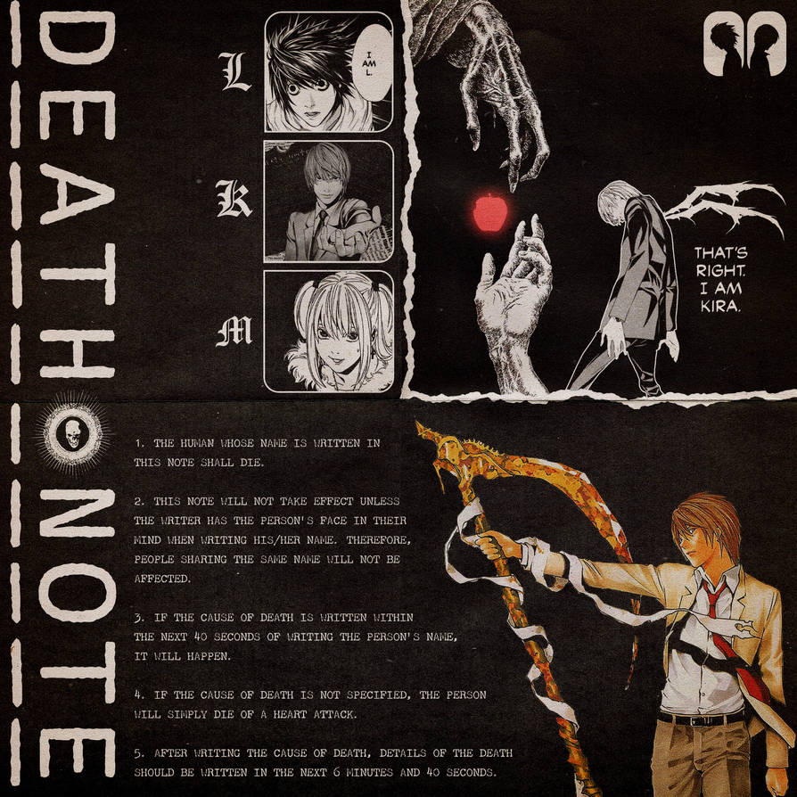 DeathNotePoster2 by MNHmomo on DeviantArt