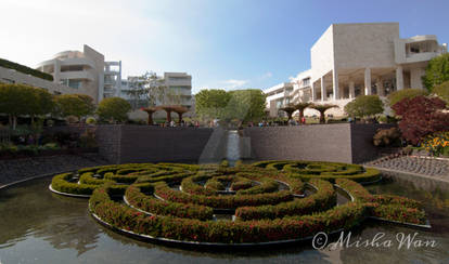 Pond at the Getty