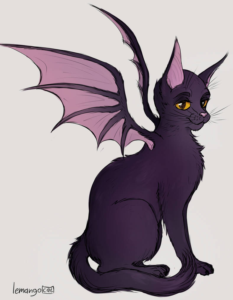 Batcat Drawing batcat commission by lemangocat on DeviantArt