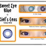 Sweet Eye Blue + Ciel Contact Lenses