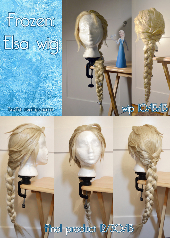 Frozen: Elsa Wig wip