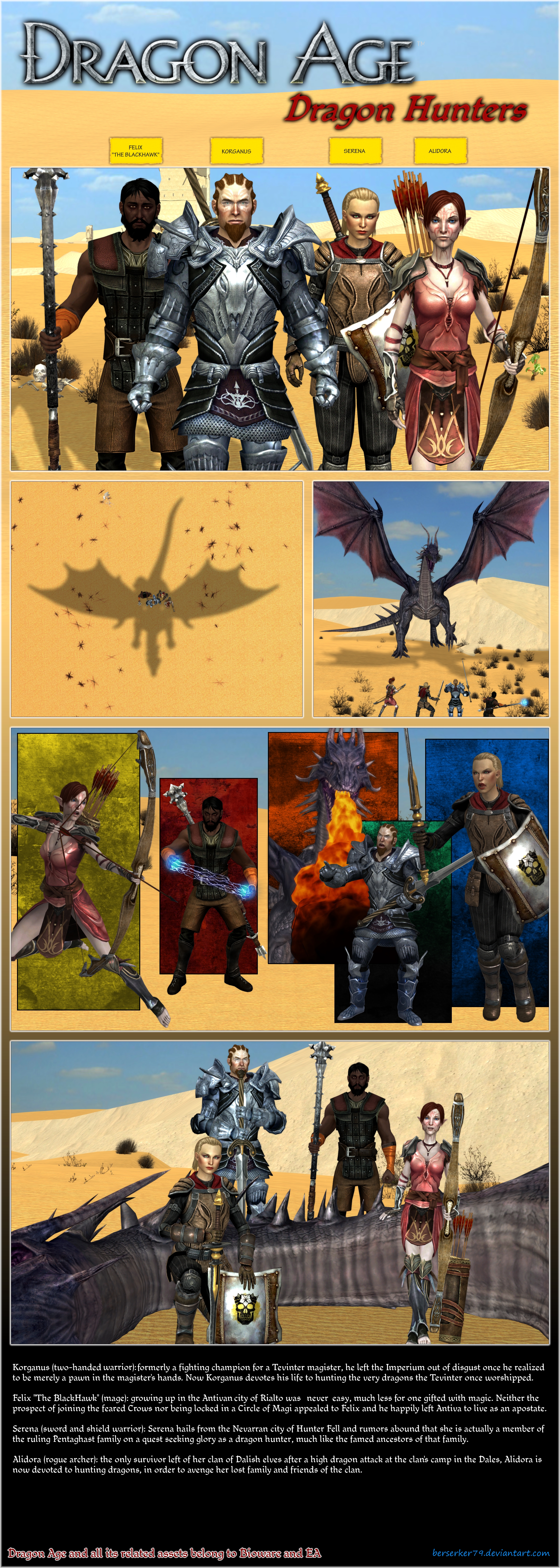 Dragon Age Origins Companions by desert77 on DeviantArt