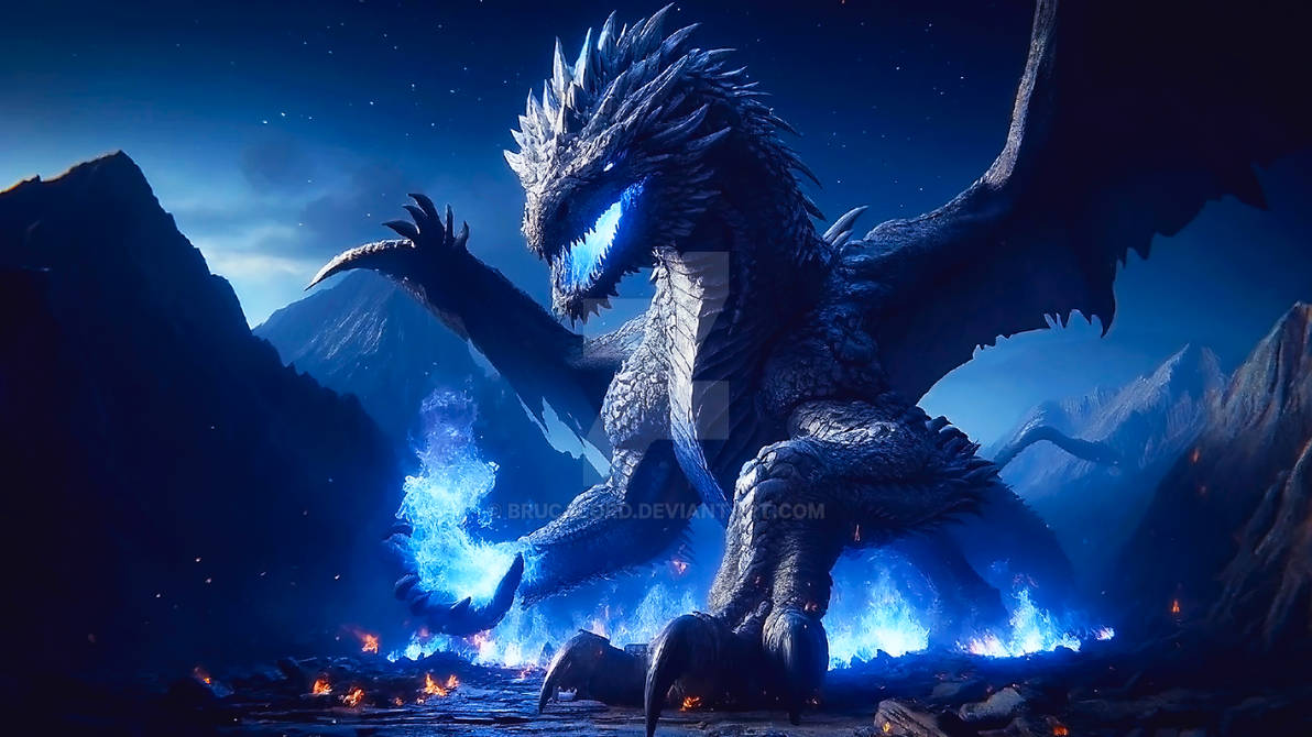 Blue Fire Rex The Bluefire Dragon by Brucalord on DeviantArt