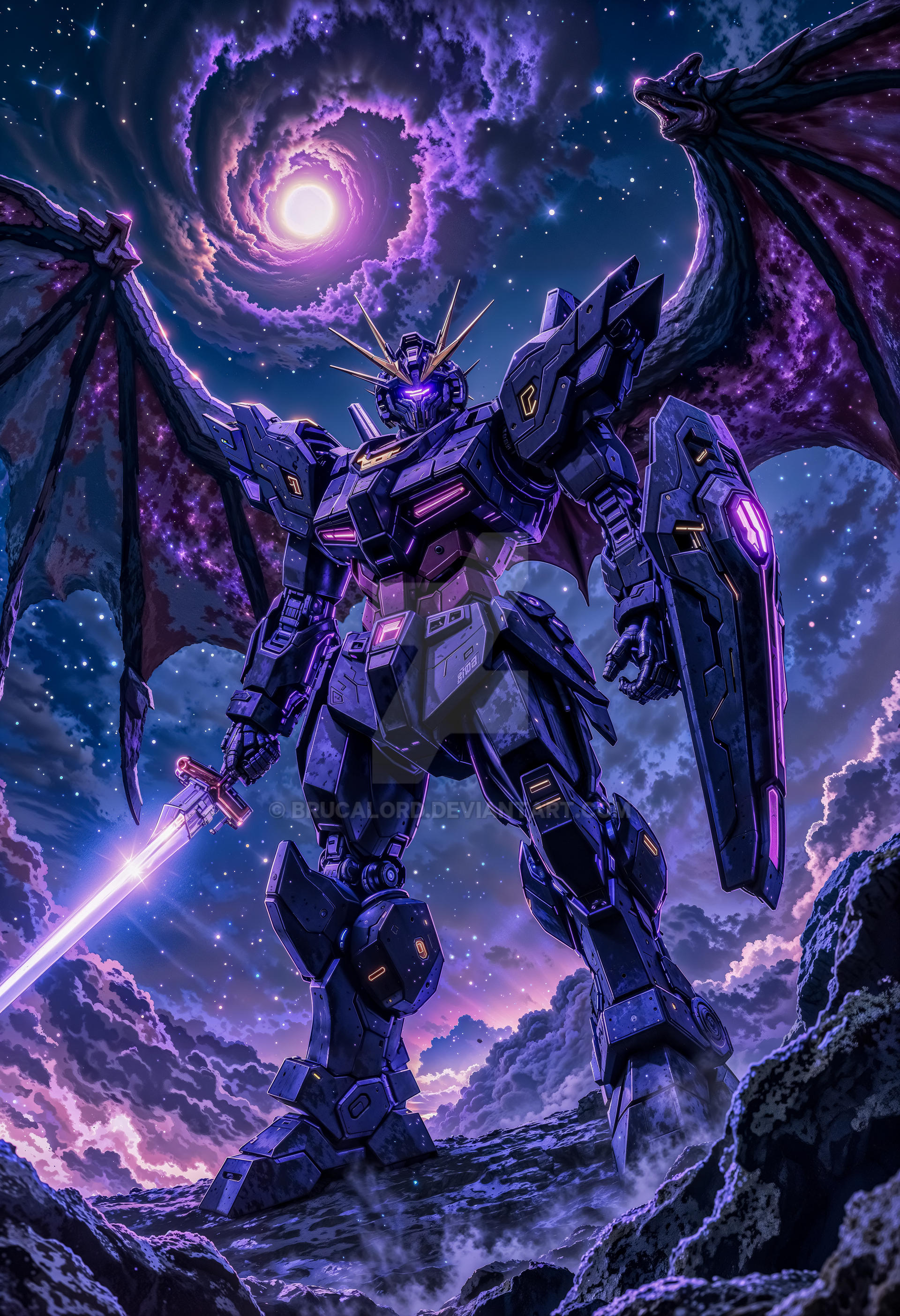 Celestial Knight: The Spectral Mecha by Brucalord on DeviantArt